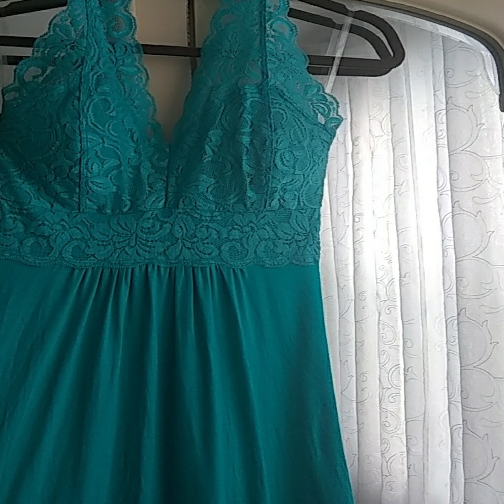 Woman's dress size large teal green